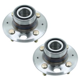 top-automall 2Pcs Wheel Hub Bearings Rear For Acura Integra Honda Civic Disc Brakes NON-ABS