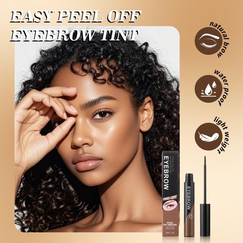 Peel Off Eyebrow Gel Eyebrow Gel Waterproof Dark Brown