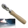 2 Pieces Wooden Handle Patch Tyre Retreading Repair Pinch Roller