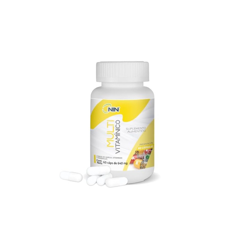 Multivitamínico NIN Complejo B, Vitamina C, D, B12, Hierro
