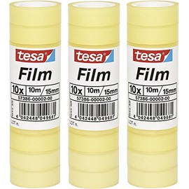 tesa UK 30 Rolls Tape Large Roll Tesafilm 10m x 15mm Standard