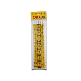 I Love Aus Aussie Road Sign Pencils 6 Pack