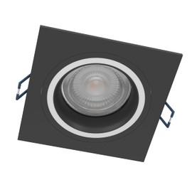 EGLO connect.z Smart-Home LED Recessed Spotlight, Carosso-Z, ZigBee, App and Voice Control, Alexa, Light Colour (Warm White/Cool White), RGB, Dimmable, Aluminium Recessed Spotlight, Matt Black, 9.3 cm