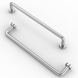 FURNIWARE Pack of 10 Cabinet Handles 160mm(6.3 Inch) Hole Center Chrome Kitchen Door Handles Hardware Drawer Pulls Kitchen Cabinet Door Handles Pull