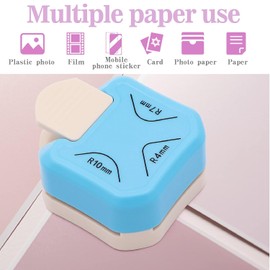 Rounded Corner Punch, 3-in-1 Paper Cutter 4mm, 7mm, 10mm 3 in 1 Corner Cutter for Paper Crafts, Laminator, Cardstock, DIY Projects, Photocards, Card Making and Scrapbooking