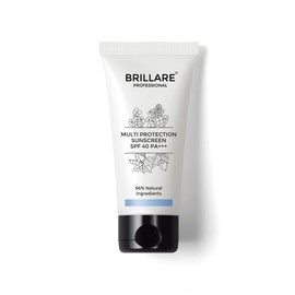 Brillare Multi-Protect Sunscreen SPF 40, PA+++, 100% Natural Sunscreen With Soy, Shea & Rapeseed, (50 GM)