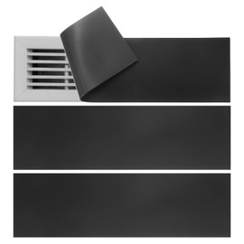 PATIKIL Rectangle Magnetic Vent Covers 14x3.5 Inch, 3 Pcs Floor Air Vent Blocker Covers Register Sound Proof Cover for Home Floor Wall Ceiling, Black