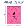 Avery Printable Oval Labels with Sure Feed Technology, 4-1/4" x