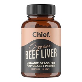 Chief Organic Beef Liver Capsules, 120 Capsules