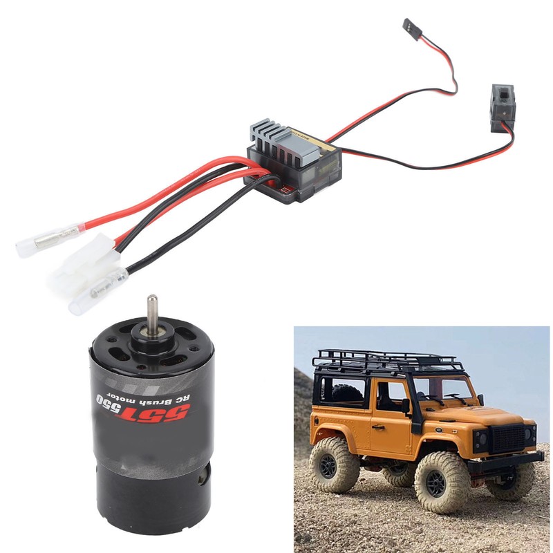 RC Crawler Car Motor ESC Set 550 55T Brushed Motor