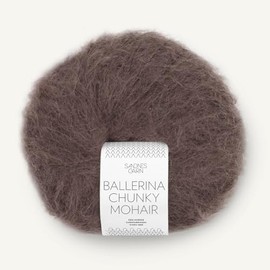 SANDNES GARN Ballerina Chunky Mohair – Colour: Mørk Sjokolade (3880) – 50 g/Approx. 135 m Wool