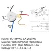 RTNLIT Ceiling Fan Switch ZE-208s Zing Ear E89885 3 Speed