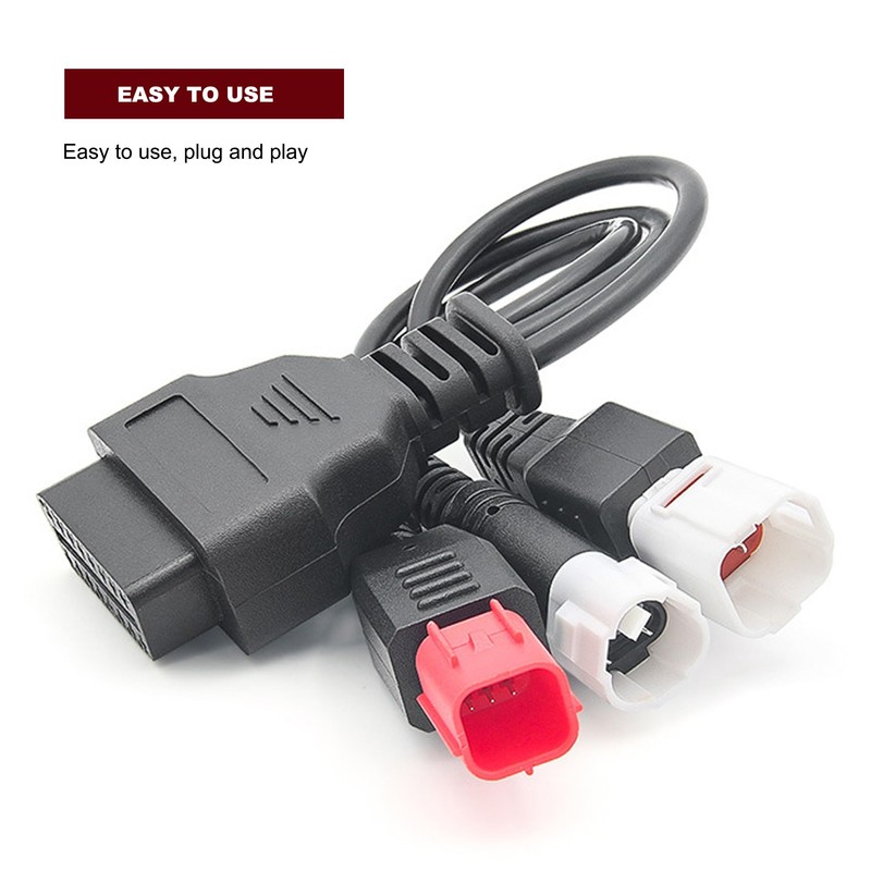 Xiciki Fits Yamaha 3 4 6 Pin OBD2 Diagnostic Cable,