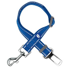 Blueberry Pet Essentials Pastel Color Reflective Dog Seat Belt Tether, Navy, Durable Safety Car Vehicle Seatbelts Leads Use with Harness