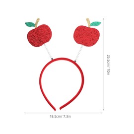Luxshiny Cute Apple Headbands Lovely Hair Hoop Fruit Headbands Glitter Boppers Hawaiian Party Decor