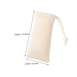 IWOWHERO Set of 2 Soap Handmade Soap Foaming Net Nonskid Exfoliating with Drawstring for Shower