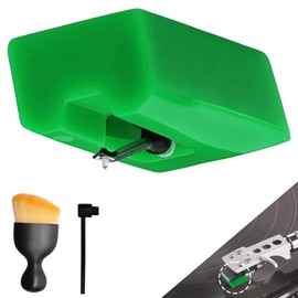 ATN95E Replacement Stylus, Compatible with Audio-Technica AT LP120 Turntable, for AT95E Stylus Cartridge.Includes 1 Stylus Brush, 1 ecord dust brush(Not For LP120X-USB)