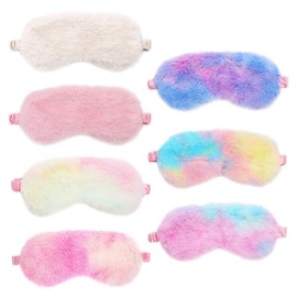 SYEYCW Set of 7 Sleeping Masks Set, Plush Children's Sleep Eye Masks, Soft and Fluffy Sleeping Mask, Suitable for Naps, Travel and Other Occasions, for Adults and Children