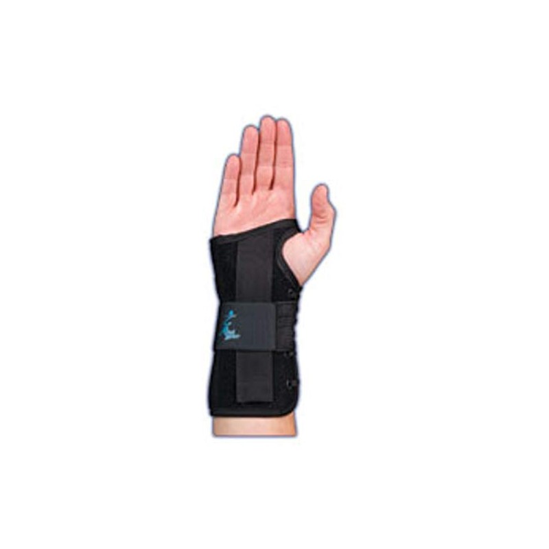 Med Spec Wrist Lacer, 8" Black - Large Right