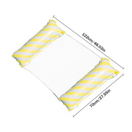 Air Mattress Pool, Pool Toy Water Hammock Adults, 4-in-1 Inflatable Pool Toy, Water Toy, Water Hammock, Air Mattress for Adults / Children (Yellow)