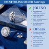 JOLINO Moissanite Stud Earrings, Stud Earring for Women Men, Earrings