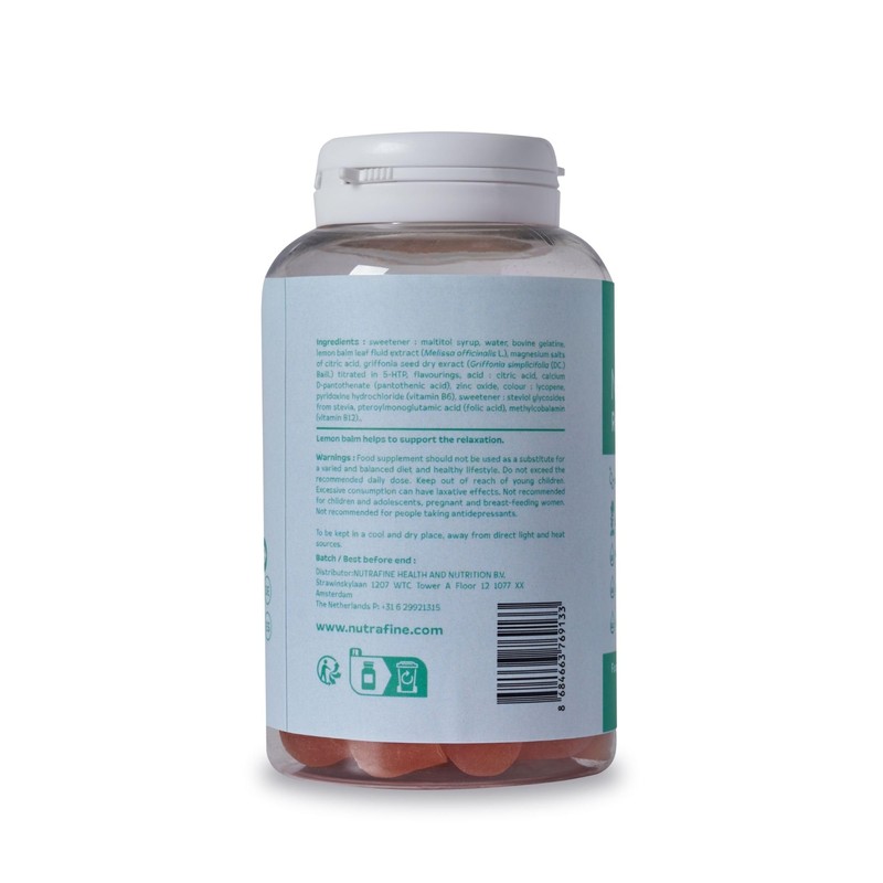 Nutrafine Relax Gummies - 5-HTP, Rhodiola, Magnesium & B Vitamins