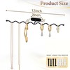 Jewelry Holder Organizer Wall: 12" Wavy Necklace Storage Rack, Anti-Scratch