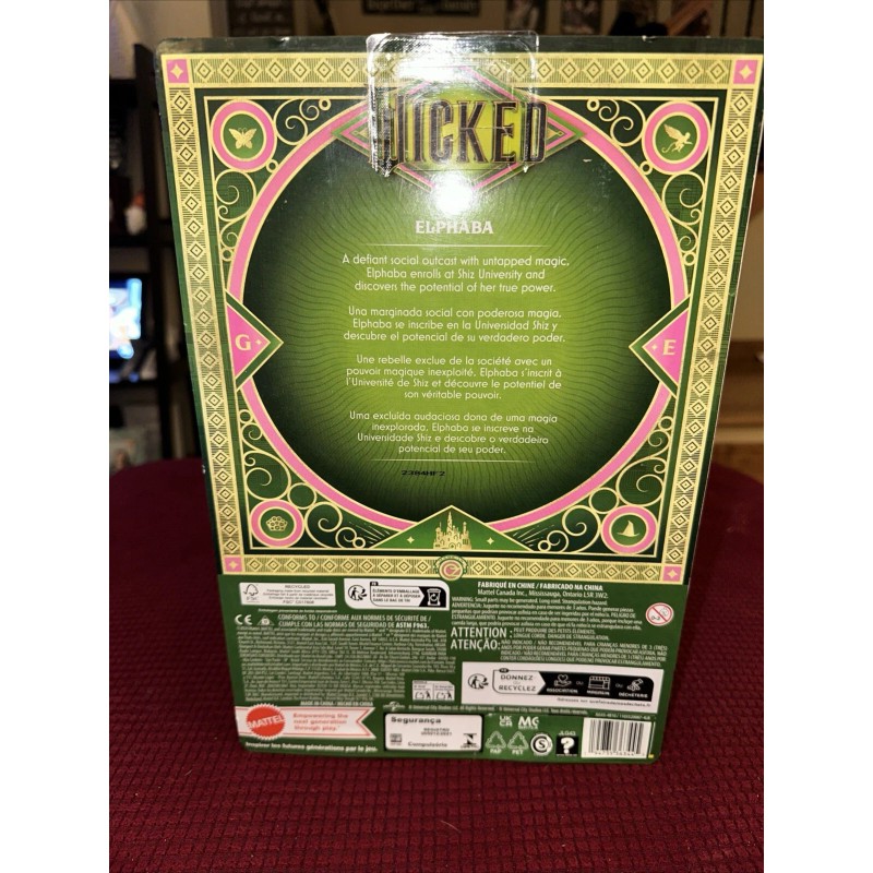 Mattel Wicked Movie ELPHABA Fashion Doll New Mint In Hand