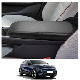CDEFG Compatible with Renault Megane E-Tech Electric 2022 2023 Centre Armrest Armrest Lid Scratch Protection Centre Console Armrest Cover Centre Console Cover E Tech 2022 Accessories (Black Line)