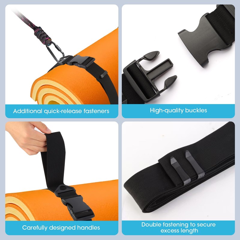 Multifunctional Floating Mat Straps with Quick Release Buckles, Suitable for