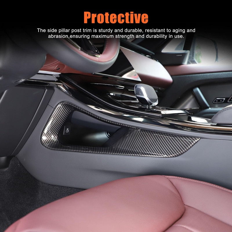 Heutamo Center Console Gear Shift Side Panel Trim Cover Compatible