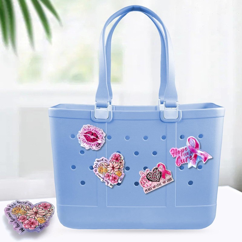 Yudisho 5 Pcs Bling Bag Charms,Cute Acrylic Charms for Bogg