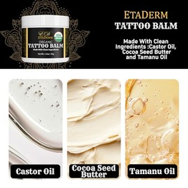 Bálsamo para tatuajes - Bálsamo para el cuidado posterior del tatuaje para hidratación, humectación, suavizado y acondicionamiento de la piel - Loción