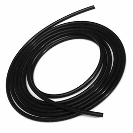 Upgr8 10 Feet Length Universal 3mm (1/8 Inch) Inner Diameter High Performance Silicone Vacuum Hose Line (3MM BLACK)
