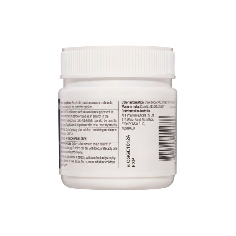 Calci-Tab Calci Tab 600Mg Tabs 120
