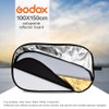 GODOX 39”x59” 100x150cm 5-in-1 Collapsible Portable Disc Light Reflector with