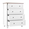 GDFStudio Modern 4 Drawer Dresser, Tall Chest of Drawers Wood