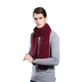WY Scarf for Men Gift Idea Cashmere Scarfs Super Warm Soft Wool Scarf for Winter