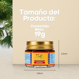 2 Ungüentos Analgésicos Pomada Roja y Roja Origen Tailandés Bálsamo Tipo Tigre con 8 Parches Calientes, Alivio Muscular, Articulaciones, Espalda, Cuel