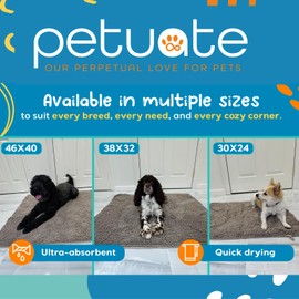 Pet 2-in-1 Dog Towel & Mat – Transforms from Drying to Bath Mat, Ultra Soft, Absorbent & Quick-Drying, Machine Washable Dog Towels with Detachable Non-Slip Mat and Hand Pockets (Large)