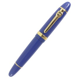 Gullor Heavy Big Rollerball Pen 159, Gold Trim, Black Ink(0.7mm), Blue