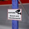 Sign "Achtung - Bereich wird videoüberwacht" (German Language) Aluminium /