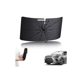 LANTU Lexus RX 5th Generation Sun Shade Umbrella Type, Foldable, Bendable Umbrella Pattern, Insulation, UV Protection, Lexus rx Car Sunshade Front, One Touch, Storage, Protects Against Heat Conditions