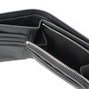 ADLI-01 Men's Bifold Wallet, L-Shaped Zipper, Coin Purse, Compact, Lightweight,