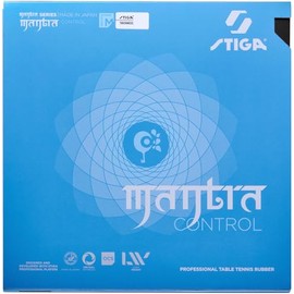 STIGA 1712180118 Table Tennis Rubber, Soft Back, Mantra Control, Black, Medium Thickness