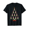 Christmas Tree Lights Santa Hat ELF Brittany Spaniel Dog Men