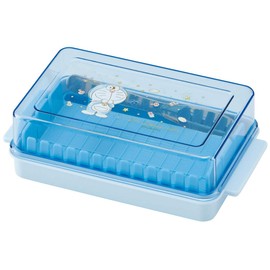 Skater BTG1 Butter Case, Butter Container, Butter Cutter, Guide Included, Doraemon, Twinkle, Pastel, 6.3 x 3.7 x H2.0 inches (16 x 9.5 x 5.1 cm)
