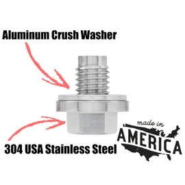 Votex - Oil Drain Plug fits Isuzu NPR (1996-2003) - 5.7 Liter - 8 Cylinder - Made in USA - Stainless Steel