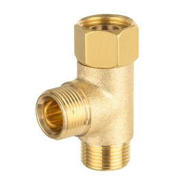 EFIELD Angle Stop Add-on Tee Valve, 3/8" Compression Inlet x 3/8" Compression Outlet x 3/8" Compression Outlet, No Lead Brass Made