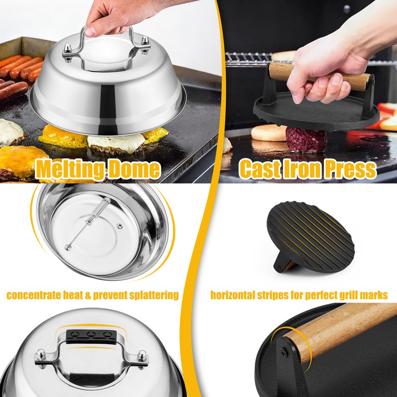 Griddle Accessories Kit, HaSteeL 20 Pcs Flat Top Grill Accessories